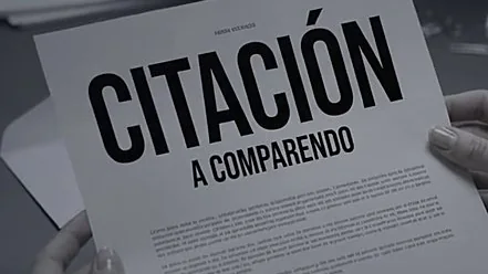 Una citación a comparendo